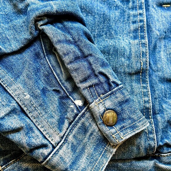 Vintage 1960s Buckaroo by Big Smith Denim Jacket - Quilted Red Lining/Corduroy - Picture 4 of 11